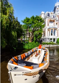 Satéboot in Haarlem