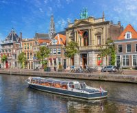 Varend vergaderen in Haarlem